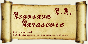 Negosava Marašević vizit kartica